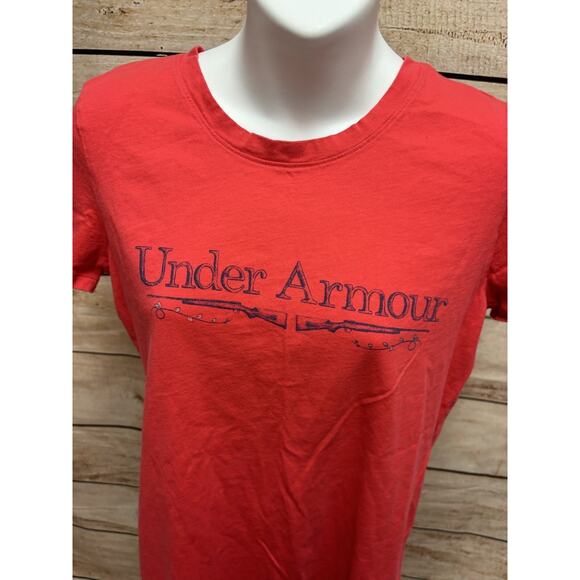 Under Armour Womens Hunting Shirt Size Medium Womens Pink Casual Short Sleeve - Picture 4 of 13